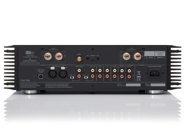 Amplificatore stereo integrato Musical Fidelity M6si connessioni