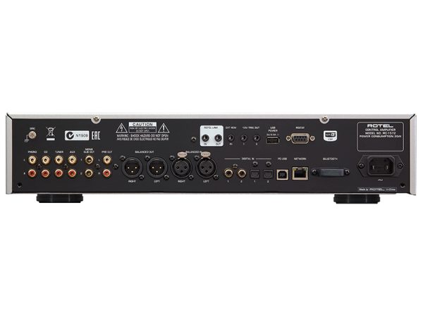 Preamplificatore stereo Rotel RC-1572 connesioni