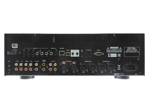 Pre amplificatore stereo Rotel RC-1590 black connessioni