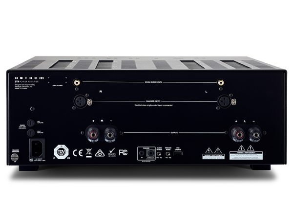 Finale stereo Anthem STR Power Amplifier connessioni